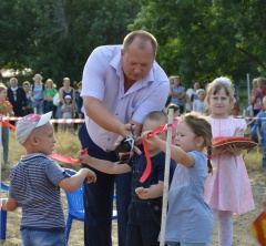 Открытие детской спортивно-игровой площадки